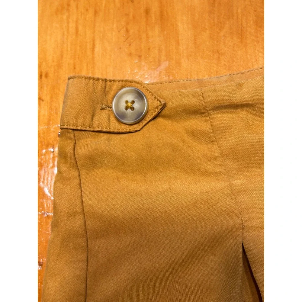 Urban Outfitters Boho Preppy Indie Mustard Yellow Pleated High Waisted Shorts
